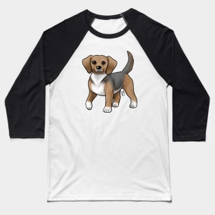 Dog - Queen Elizabeth Pocket Beagle - Tri Color Baseball T-Shirt